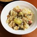 てるてる2323's cooksnap of when they made さつまいも&ベーコン☆炊き込みご飯.