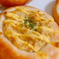 のんびり自炊's cooksnap of when they made めんたいポテトパン.