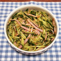 クックLBNU7C☆'s cooksnap of when they made きゅうりと焼き豚のごま和え.