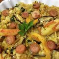 Mimiromi's cooksnap of when they made カレー粉と無洗米で作る簡単パエリア.