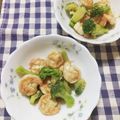 ﾁｲﾁｬﾝﾏﾏ's cooksnap of when they made えびとブロッコリーのガーリックバター炒め.