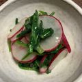 totto1004's cooksnap of when they made ラディッシュの茎と葉の酢味噌和えです.