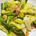 さるこあら's cooksnap of when they made アスパラベーコンキャベツのペペロンチーノ.