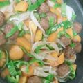 クックるん☆戦隊's cooksnap of when they made IKEAのミートボールで酢豚風.