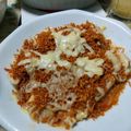 うたかた。's cooksnap of when they made むね肉とチキンラーメンのマヨチーズ焼き.