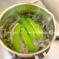 みぃすけママちゃん's cooksnap of when they made ツヤツヤの絹さや.