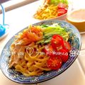 みぃすけママちゃん's cooksnap of when they made 手作り芝麻醤風たれが旨い！棒々鶏冷麺♪.