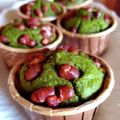 カフェドチワワ♡'s cooksnap of when they made おからと米粉の抹茶ホワイトチョコマフィン.