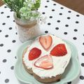 すず。♡'s cooksnap of when they made いちごと練乳の幸せトースト.