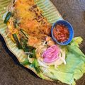 まりんダル's cooksnap of when they made ベトナム料理！バインセオ風♫.