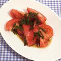 horseland's cooksnap of when they made トマトと大葉 ポン酢.
