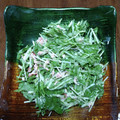 おれにまかせろ's cooksnap of when they made 水菜と胡瓜の無限和風サラダ.