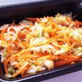 ムー５'s cooksnap of when they made 小松菜と人参のレンジで簡単♪味噌おひたし.