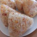 39J's cooksnap of when they made おにぎり大好き★①天かすめんつゆ味.