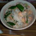 クックUJQEMF☆'s cooksnap of when they made 絹さやとサーモンの混ぜご飯.