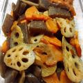 usagi1019's cooksnap of when they made お弁当★冷めて美味こんにゃくレンコン煮物.