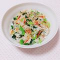 まあまま☆0403's cooksnap of when they made 小えび・小松菜の簡単チャーハン♪残りご飯.