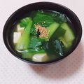 まあまま☆0403's cooksnap of when they made 【 チンゲン菜の中華スープ♪ 】.