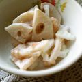ねこはがき's cooksnap of when they made レンコンの梅マヨネーズ.