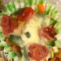 まうこ５５'s cooksnap of when they made レンジで1分お弁当♪チーズ&トマト.