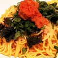 tsubakiii's cooksnap of when they made 【隠し味は◯◯】たらこパスタ.
