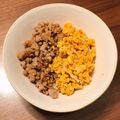 3yes's cooksnap of when they made プロの味！簡単絶品フワフワそぼろ飯の秘密.