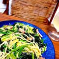 ＊あんずあん＊'s cooksnap of when they made 簡単♪ほうれん草ベーコンエッグパスタ.