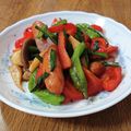 やなぎだまこ's cooksnap of when they made 夏野菜とシャウエッセンのスタミナ煎り.