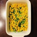 新米料理人Ksan☆'s cooksnap of when they made 簡単・コーンとルッコラのバター炒め.