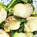 chako106HM's cooksnap of when they made シャキシャキ小松菜とほたてのソテー.