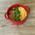 さくらん餅's cooksnap of when they made 鶏そぼろの三色丼.
