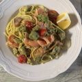 nanaminn's cooksnap of when they made サーモンとアボカドの塩こうじレモンパスタ.