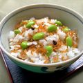 お料理ニャロメ's cooksnap of when they made 簡単！枝豆とちりめん山椒の混ぜご飯.