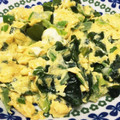YUKIKI☆'s cooksnap of when they made 卵とわかめのにんにく醤油炒め。.