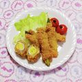 カレンガール's cooksnap of when they made 豚バラのうずら巻きカツ❤.