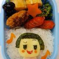 maiharunao's cooksnap of when they made チコちゃん キャラ弁 遠足に.