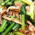 ☆ひまま's cooksnap of when they made 簡単節約☆豚こまと小松菜の生姜炒め。.