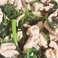 くぅタロ's cooksnap of when they made ほうれん草♡豚肉で✿ガーリック醤油バター.