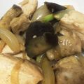 under_sun's cooksnap of when they made 鶏むね肉となすのポン酢マヨ炒め.