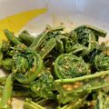 toshio39's cooksnap of when they made ❀こごみの胡麻マヨおひたし❀.