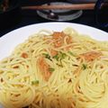 とももグラタン's cooksnap of when they made なめたけとバターが決め手♪納豆パスタ♪.