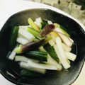 kinniko's cooksnap of when they made 大根、きゅうり。梅酢漬.