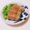 まあまま☆0403's cooksnap of when they made 新じゃがと豚肉チーズ巻き照り焼き.