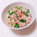 まあまま☆0403's cooksnap of when they made 鮭とにらのまぜごはん.