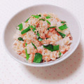 まあまま☆0403's cooksnap of when they made 鮭とにらのまぜごはん.