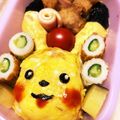 サイチョン's cooksnap of when they made ピカチュウのオムライスでキャラ弁当.