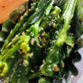 くまくまくう's cooksnap of when they made のらぼう菜(菜の花)のごまマヨネーズ和え.