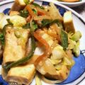 chocoraママ's cooksnap of when they made 厚揚げとキャベツの味噌炒め.