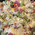 Fouts's cooksnap of when they made レタスチャーハン.