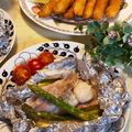 riria♪'s cooksnap of when they made 【簡単】❀帆立とアスパラのホイル焼き❀.